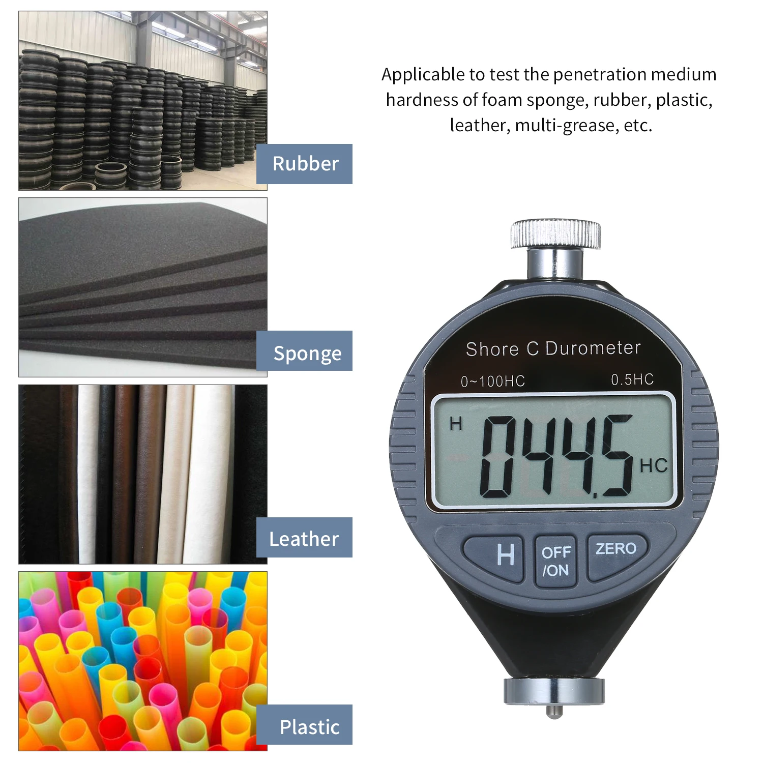 Цифровой Твердомер весы Портативный 0 100HA по Шору твердомер прибор для измерения
