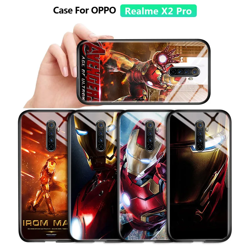 Для Realme X2 Pro XT X50 Reno Ace 2F Марвел Мститель Железный человек Робер Дауни Amour корпус