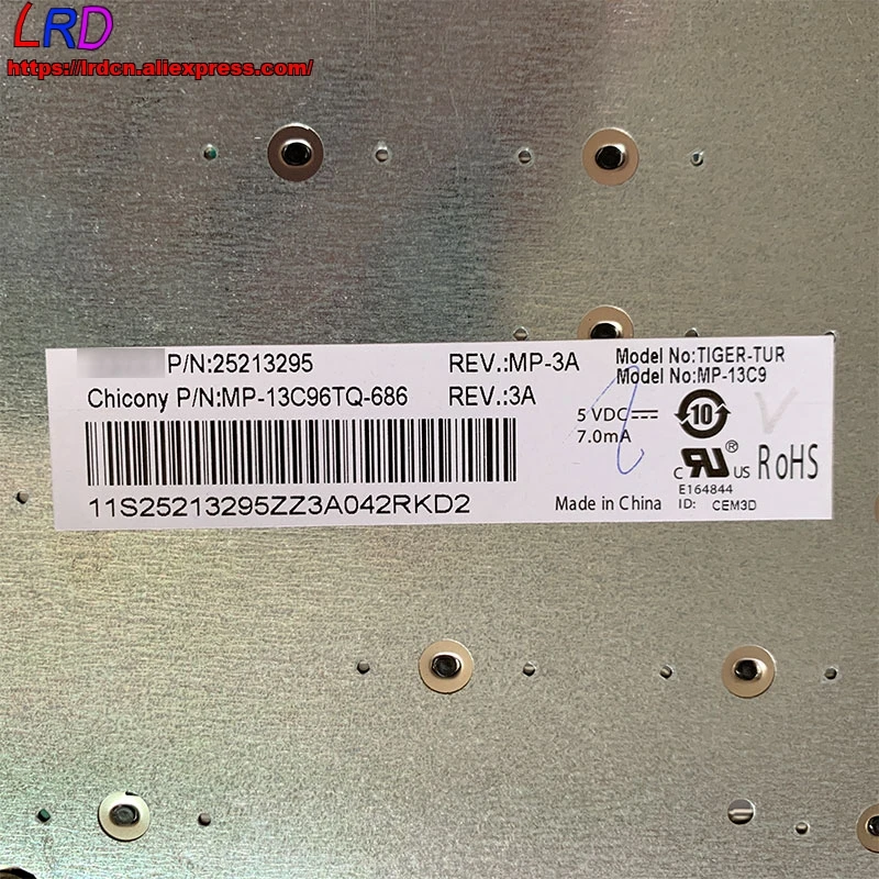 Клавиатура TR с турецкой раскладкой для ноутбука Lenovo B5400 M5400 25213295 25213235 25213265 |