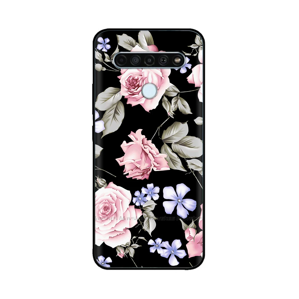 Case For LG K61 Case full protective cute fashion painting Soft Silicone tpu phone Back Cover For LG Q61 K 61 Phone Cases bags images - 6