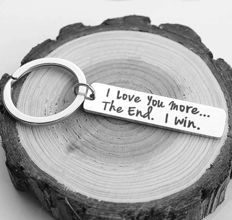 Брелок с надписью I Love You More the End Win | Украшения и аксессуары