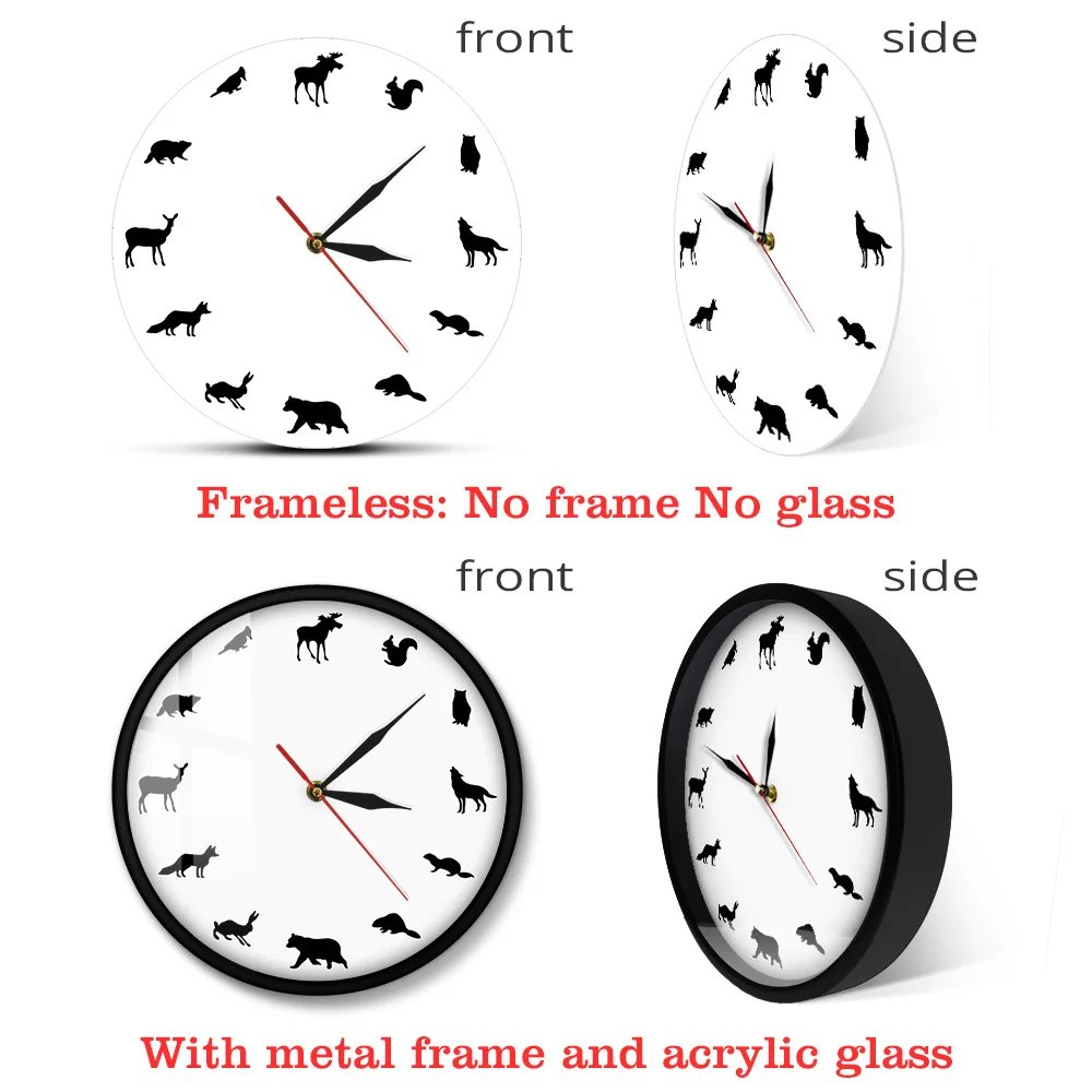 Сафари животные настенные часы леса приключения Дикая жизнь аниамл ручная