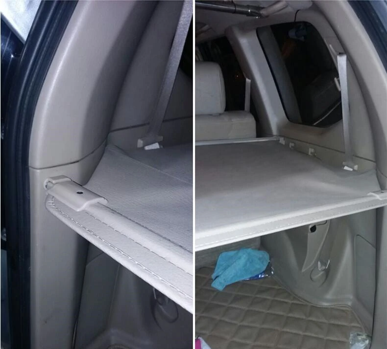 

Rear Cargo Cover For TOYOTA Land Cruiser LC100 FJ100 4700 1998-2007 Partition Curtain Screen Shade Trunk Security Shield