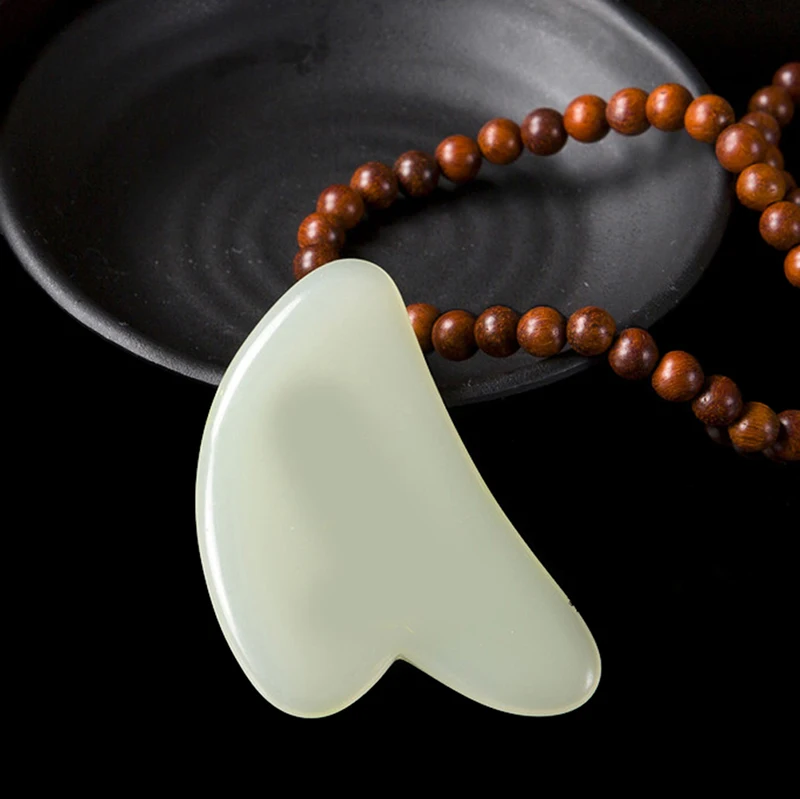 

Natural Resin Guasha Scrapping Plate Massager Face Meridian Plate Tools New Hot random 1pcs