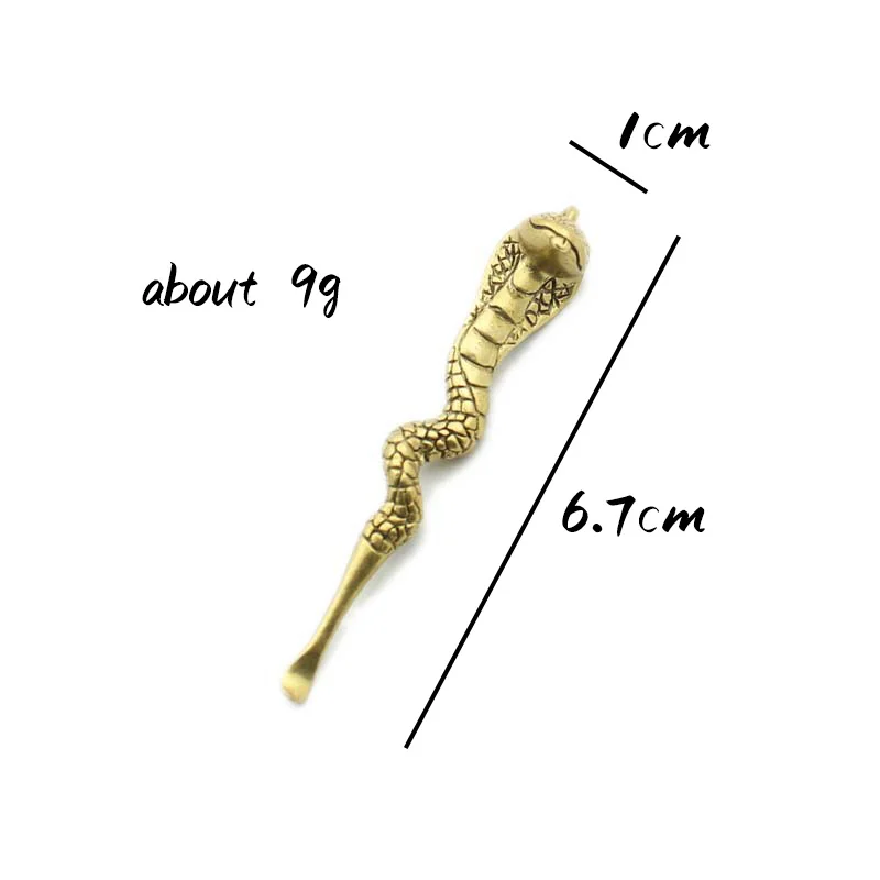 Ретро латунная Кобра с ушками брелок для ключей автомобиля подвеска ювелирные