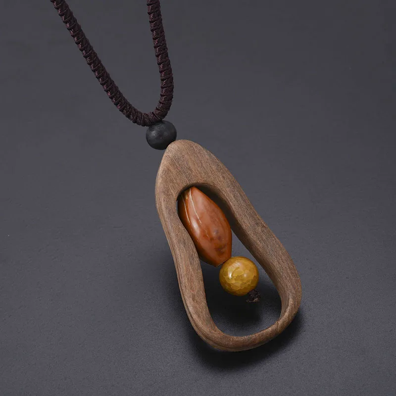 Винтажное ожерелье этническое асимметричная полая форма соединяющие бусины