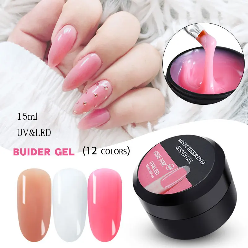 

Painless Lengthening Gel Nail Art Without Paper Holder Quickly Lengthening Painless Crystal Gel DIY Nail Polish Art Decorations
