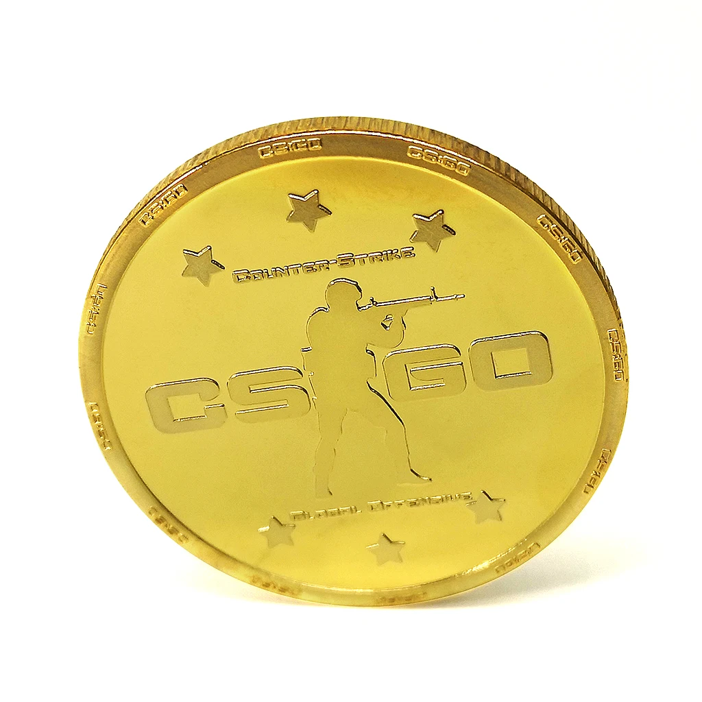 New Year Gifts CS GO Counter Strike Global Offensive Gold Silver Plated Collectable Coin Metal Collection Coins | Дом и сад