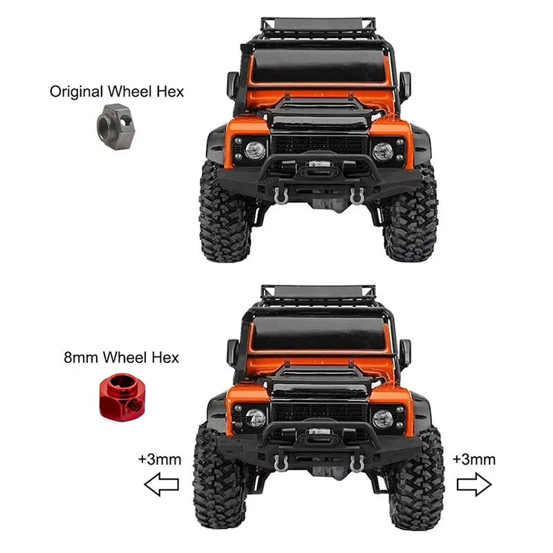 4 шт. 12 мм металлическое колесо шестигранный концентратор Расширенный адаптер