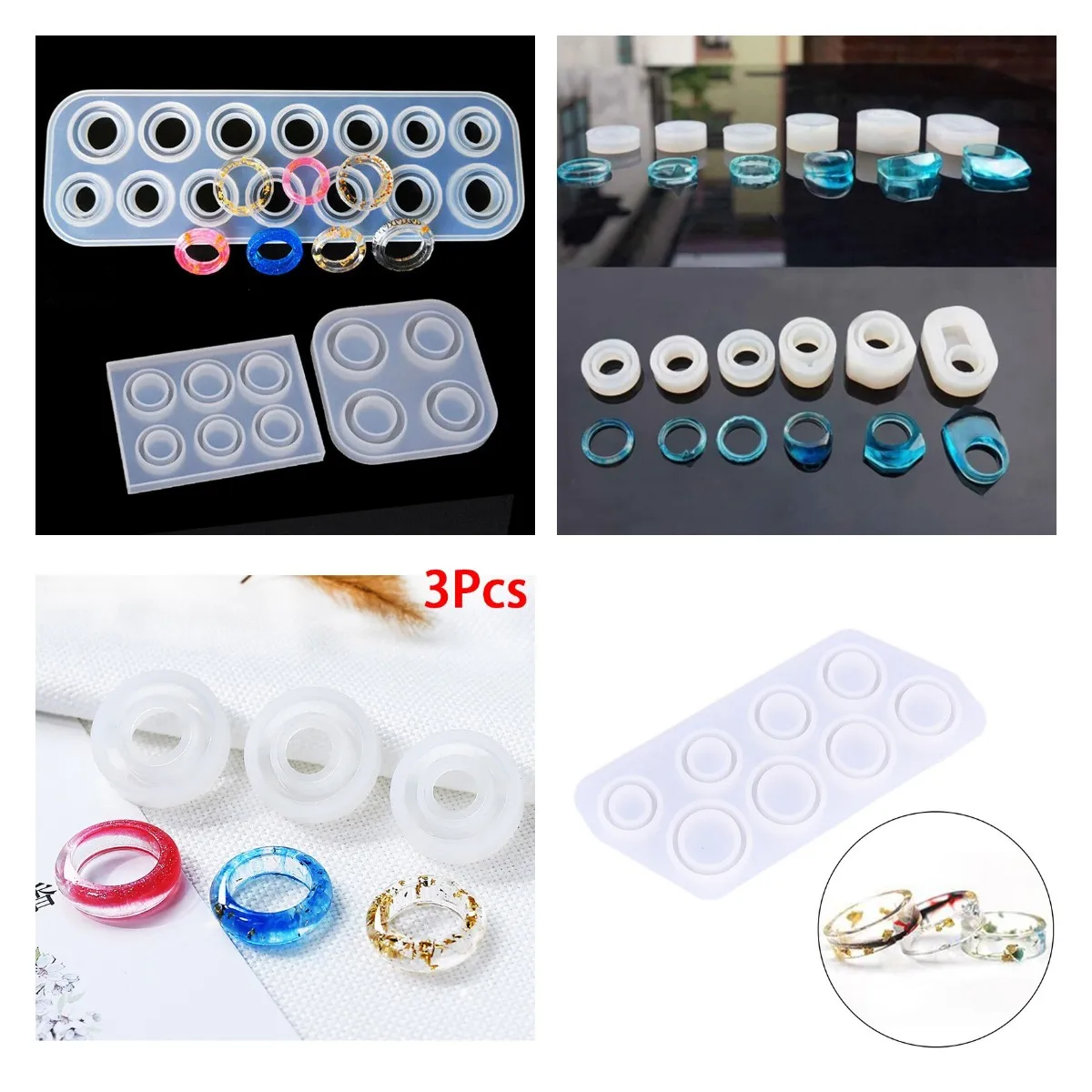 Прессформа для колец с отверстиями 6/14 ручная работа сделай сам изготовление