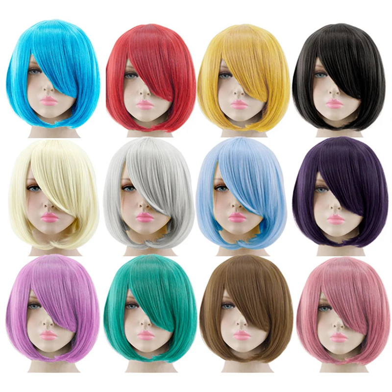 Парик из синтетического волокна для костювечерние 23 Цвета 14