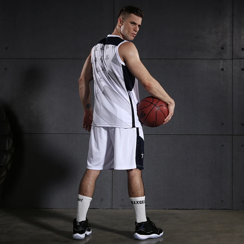 VANSYDICAL 2 шт. баскетбольный набор для мужчин без рукавов спортивные костюмы майки