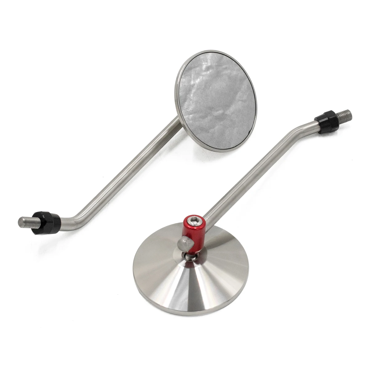 Одна пара Универсальные круглые мотоциклетные зеркала заднего вида из