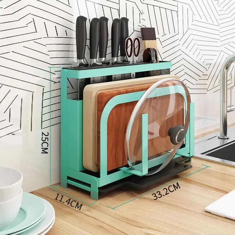 

Kitchen supplies cutter storage shelf multi-function cutting board cutting board chopsticks cage dish knife holder seat rack