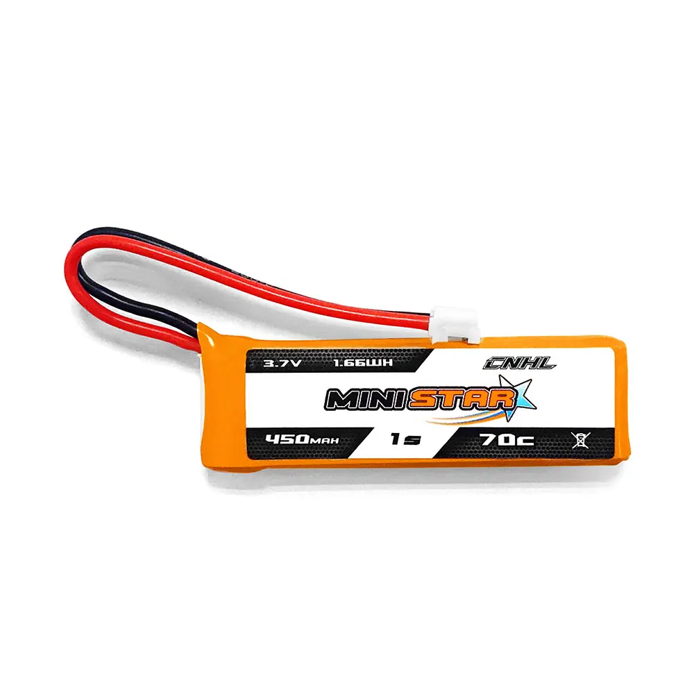 8 шт. батарея CNHL MiniStar 450 мАч 3 7 В 1S 70C Lipo с PH 2 0 для EMAX TinyHawk | Игрушки и хобби