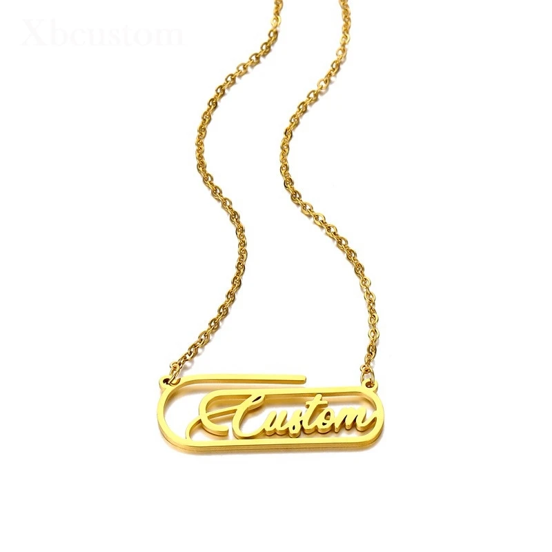 Заказное именное ожерелье для женщин и девушек персонализированная золотая