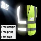 Светоотражающий жилет безопасности с логотипом заказчика, жилет высокой видимости для санитарных работ, строительная Рабочая форма, жилет безопасности инженера