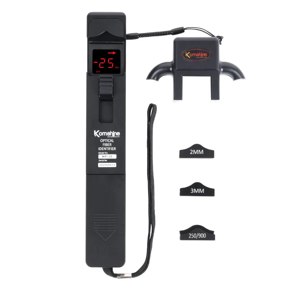 

Promotion Live Fiber Identifier KomShine KFI-40 KFI-35 Optical Fiber Identifier with ONE KEY operation equal to NOYES OFI400C