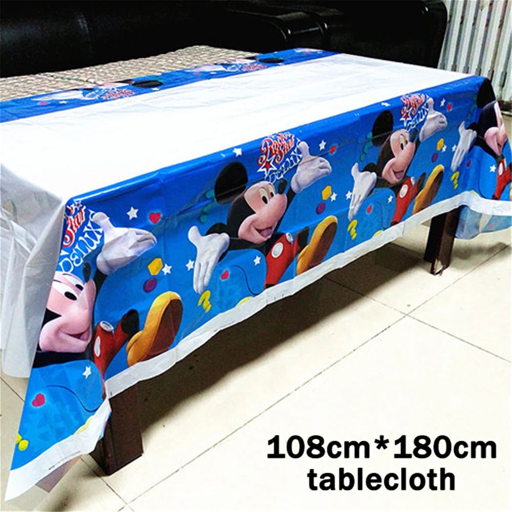 Накрывало на стол одноразовое Spiderman Avenger Mickey Princess Kid Boy Birthday Party Supplies оптом.