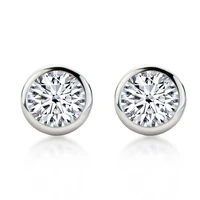 real 0 5ct1ct moissanite gra earings sterling silver s925 charms stud earrings for women wedding party fine jewelry passed test