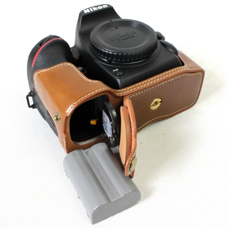 Чехол для камеры Nikon D7500 из искусственной кожи черный/кофейный/коричневый |