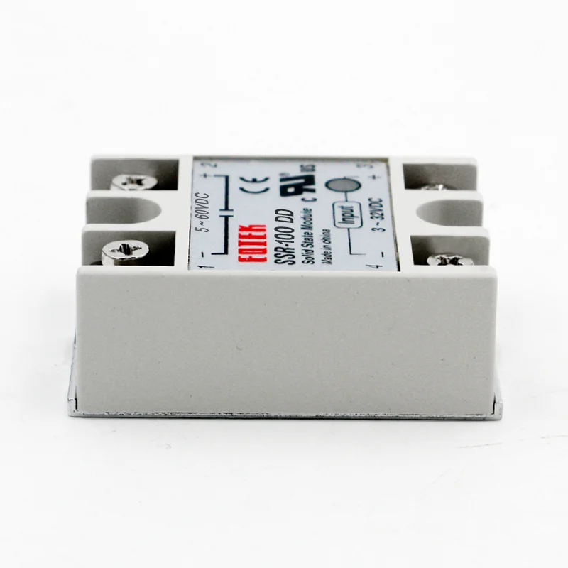 SSR-50DA/60DA/75DA DC управление AC SSR белый корпус Однофазное твердотельное реле без пластиковой крышки