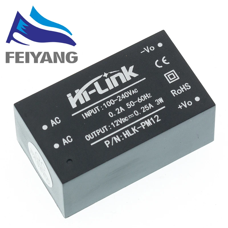 10 шт./лот HLK-PM01 HLK-PM03 HLK-PM12 AC-DC 220 В до 5 мини модуль питания Интеллектуальный бытовой