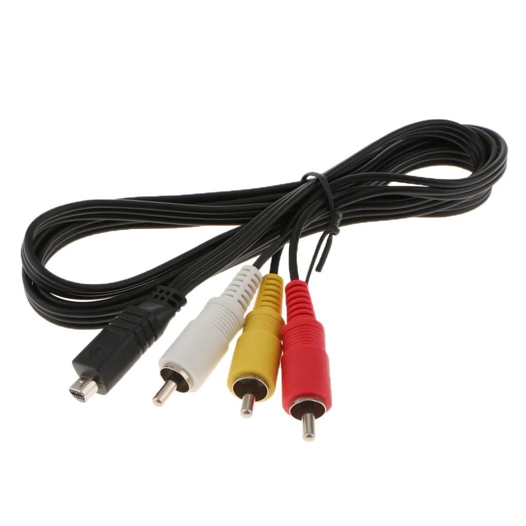 

AV A/V TV Video Cable Cord for DCR-PC55/b DCR-SR82 DCR-HC22 DCR-HC85