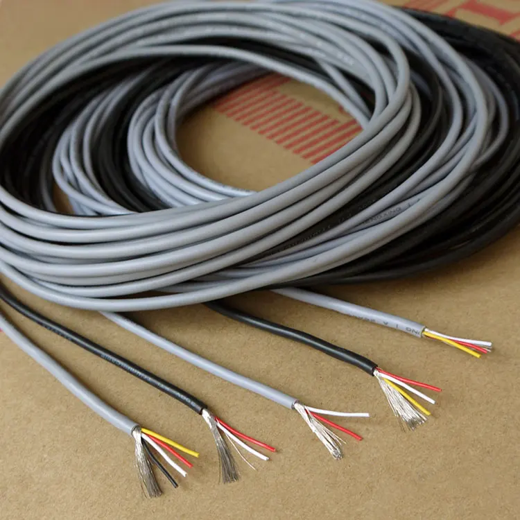 UL2547 Signal Shielded Cable 26AWG PVC Insulated 2 3 4 Core Amplifier Channel Audio Copper Wire Cord Headphone DIY Control Line |