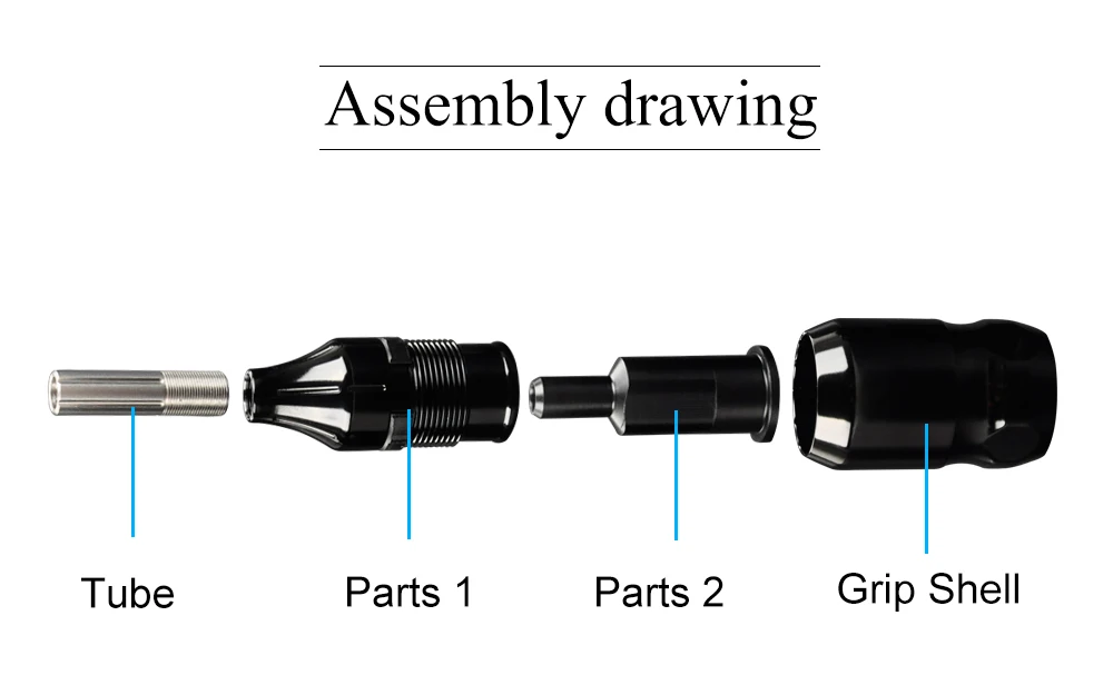 Adjustable Super SPARK Cartridge Tattoo Grip For Needle Cartridges Supply tattoo machine pen for Cartridge Tattoo Needles