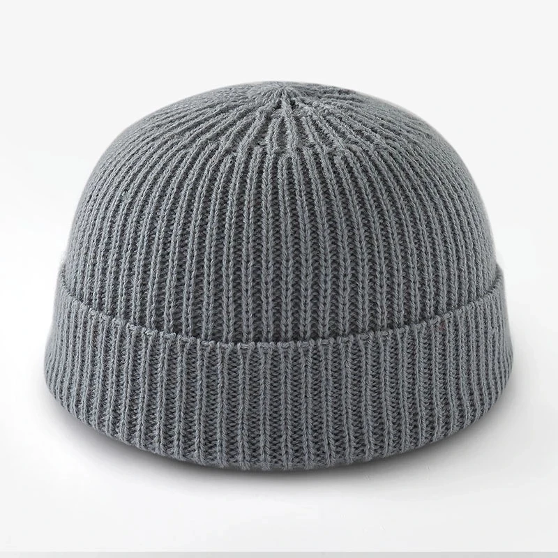 Мужская вязаная шапка Зимняя Шапка-бини для мальчиков с черепом Матросская