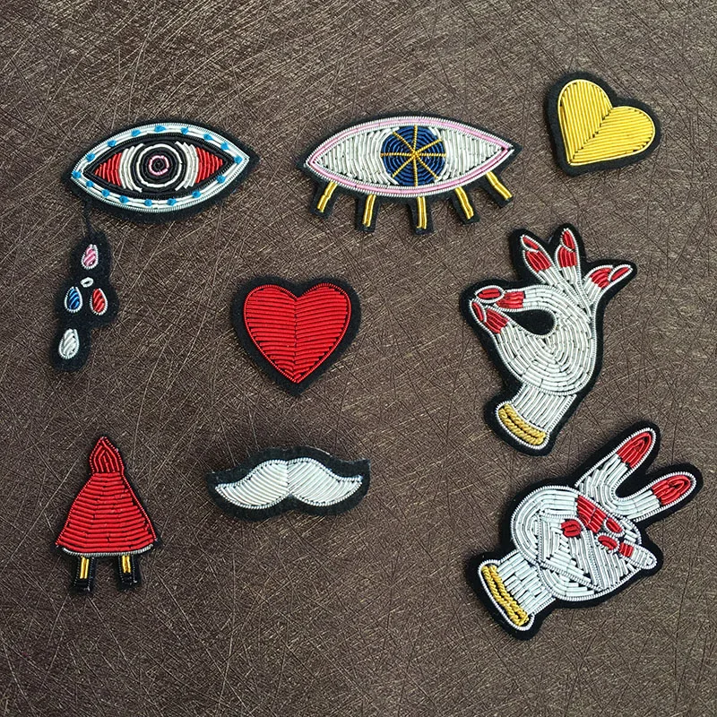 

Creative Fashion Fashion Clothing Shoes Bag Advanced Accessories Hand-Stitched Indian Wire Brooch Pin