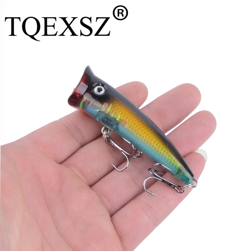 

1pcs Top Water Popper Wobbler Fishing Lure 7cm 10g Japan Isca Artificial Crankbait Hard Baits Fake Fish Carp Pike Fishing Tackle