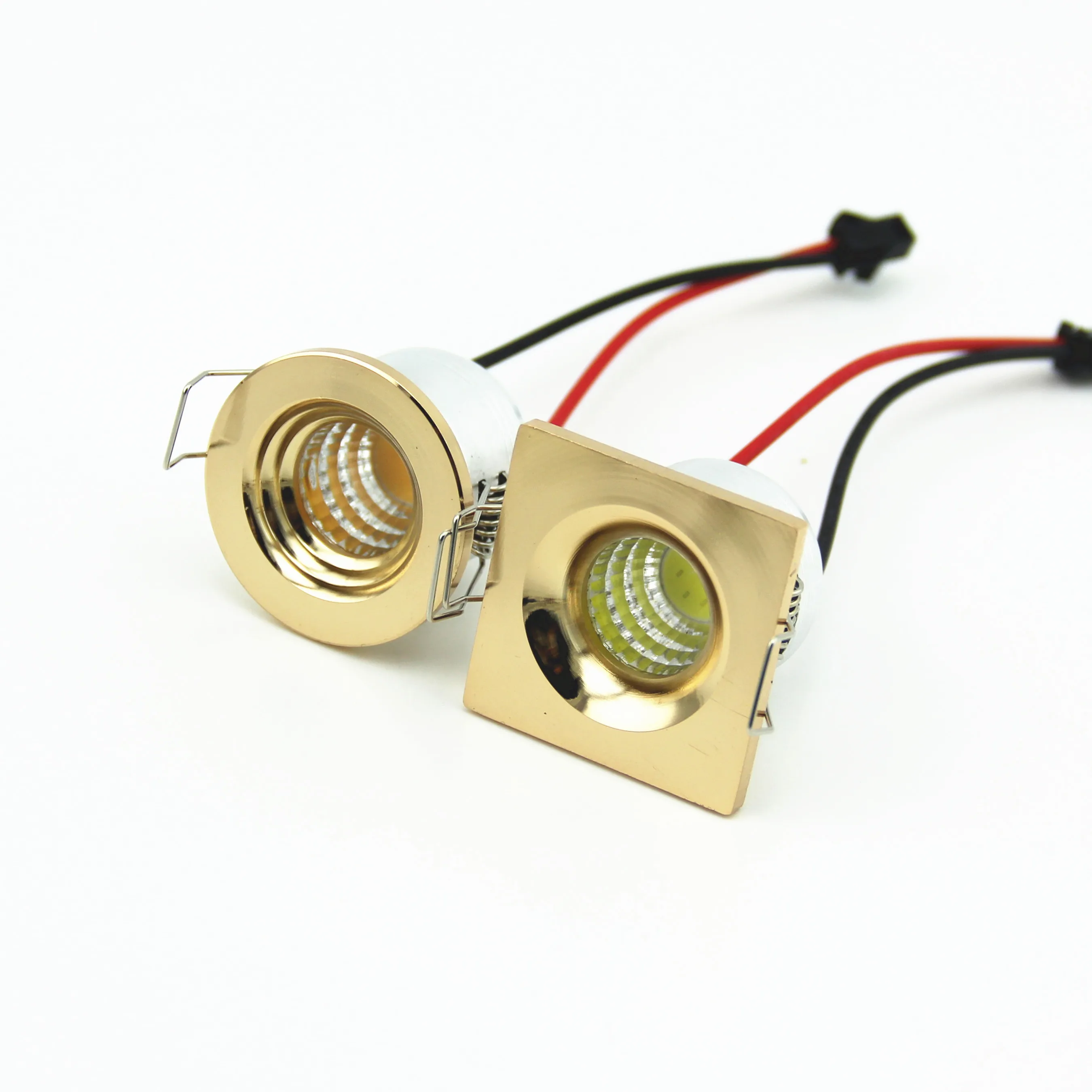 Производитель Золотой светодиодный светильник круглый квадратный 3 Вт