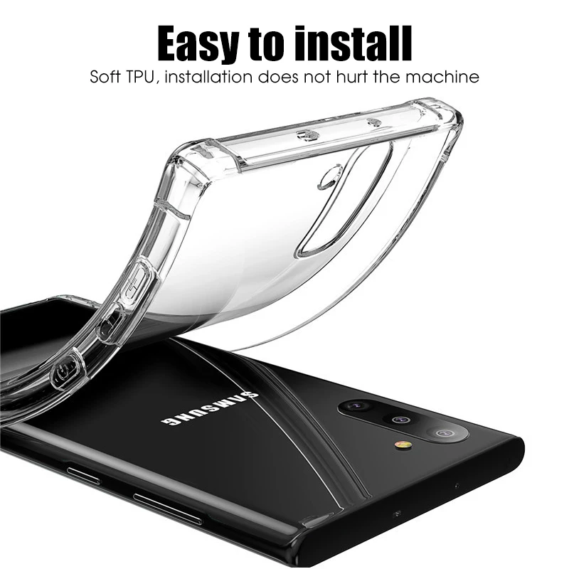 Прозрачный противоударный чехол с подушкой безопасности для Samsung Galaxy S8 Plus мягкий