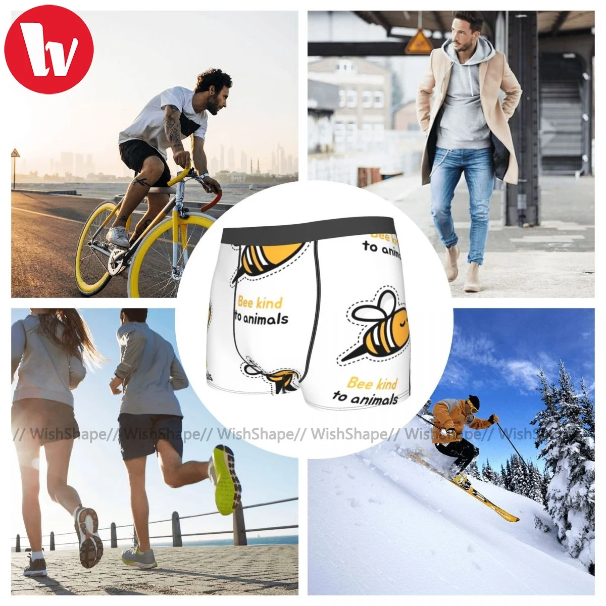 

Be Kind To Animals Underwear Pouch Trenky Polyester Trunk Sublimation Plain Youth Boxer Brief