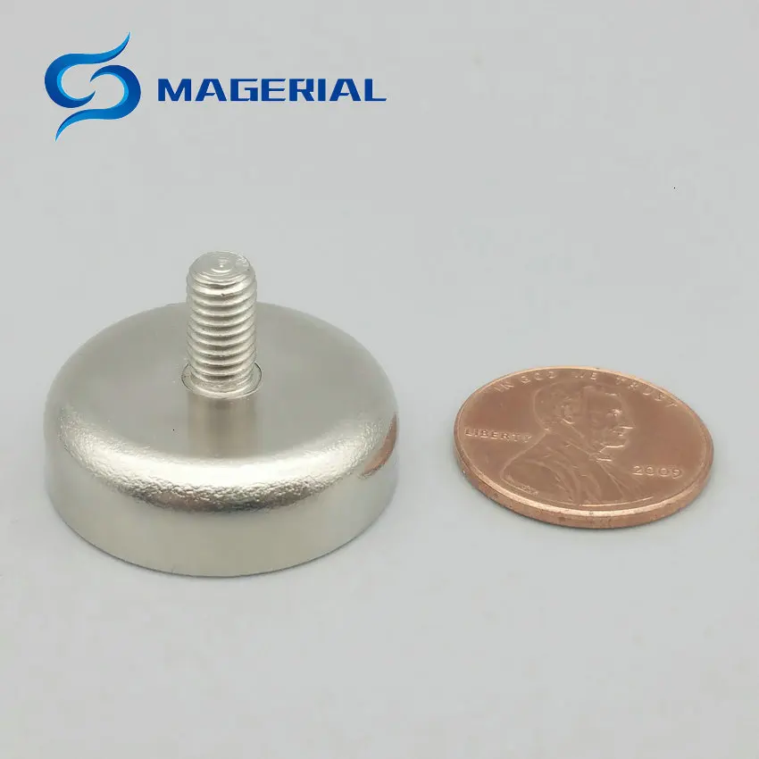 48 шт. до 10 кг Тяговый монтажный магнит диаметр 20 мм 25 мм Магнитные горшки с резьбой сильный постоянный неодимовый магнит