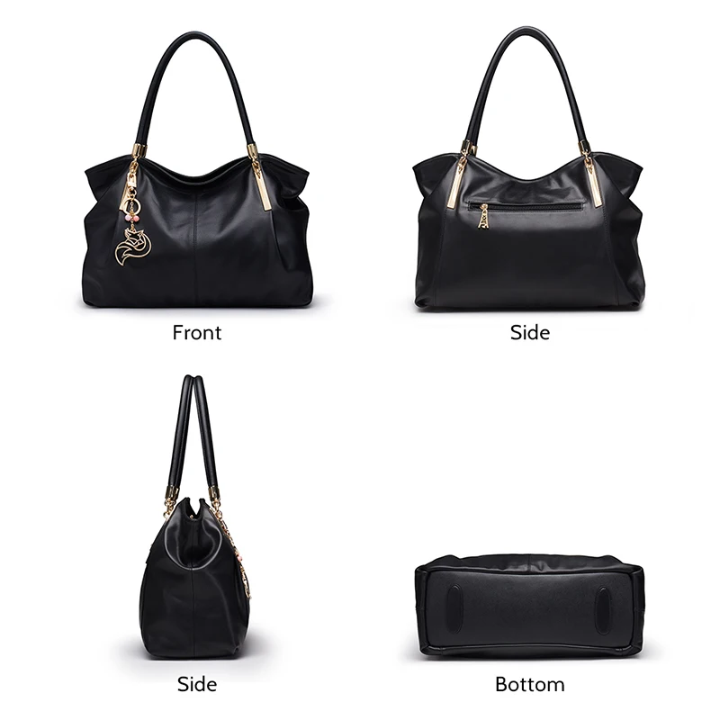 Женская сумка тоут из натуральной кожи с отделением для карт|women genuine leather bag|genuine