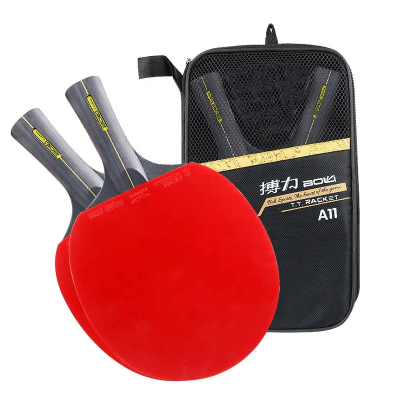 

1Pair 6 Star Table Tennis Racket Set Ping Pong Paddle Rubber Table Tennis Blade Pimples In Pingpong Paddle Racket Club Training