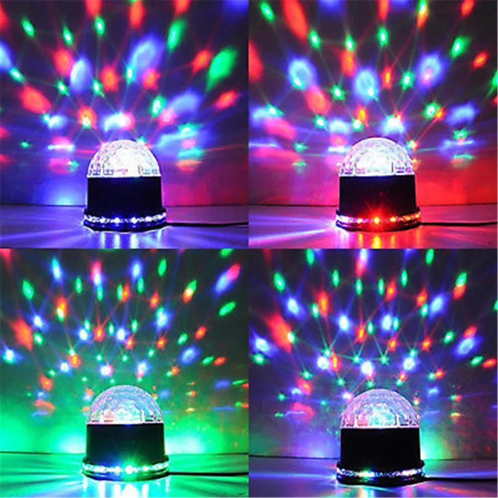 

EU/US Plug RGB LED Ball Lamp DJ Show Disco Laser Magic Effect Projector Light for Christmas Wedding Birthday New Year Party Deco