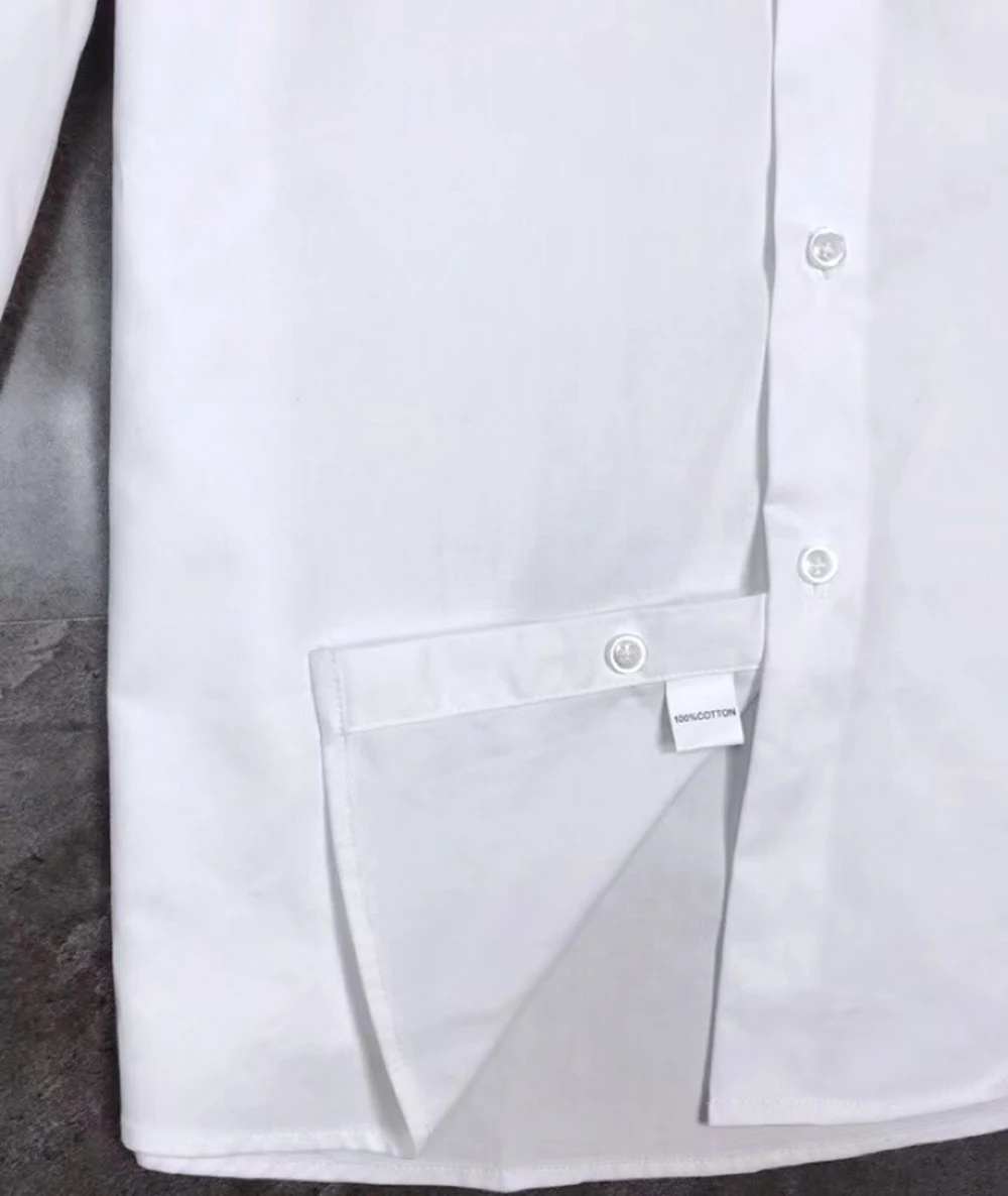 

Men's DUYOU brand Solid 100% Cotton Long Sleeved Shirt Business Casual Menswear Basic 2190105505