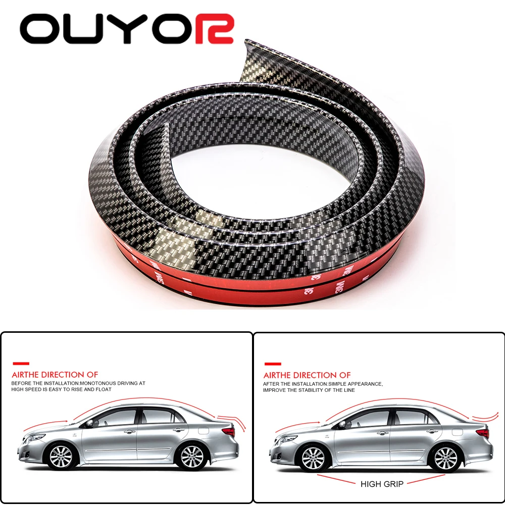 Спойлер для Audi BMW Toyota Honda KIA Hyundai Opel Mazda Ford Skoda 1 5 м|Тюнинговые молдинги| |