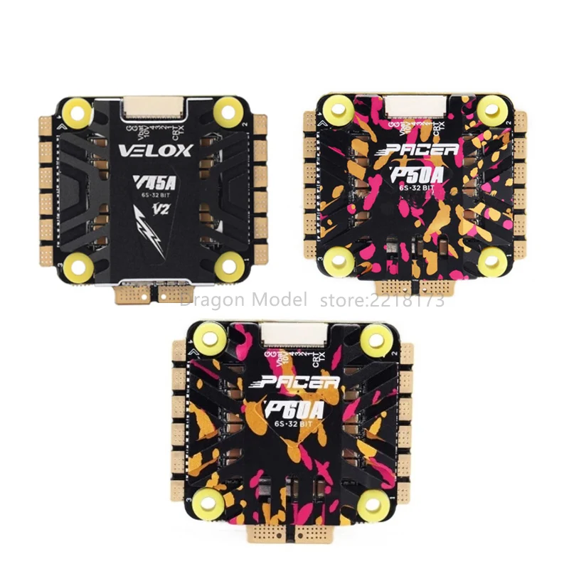 T MOTOR VELOX PACER V45A V2 P50A P60A 4 в 1 ESC 3 6S Lipo 32 битный контроллер скорости BHLeli 30 5x30 5 мм для FPV
