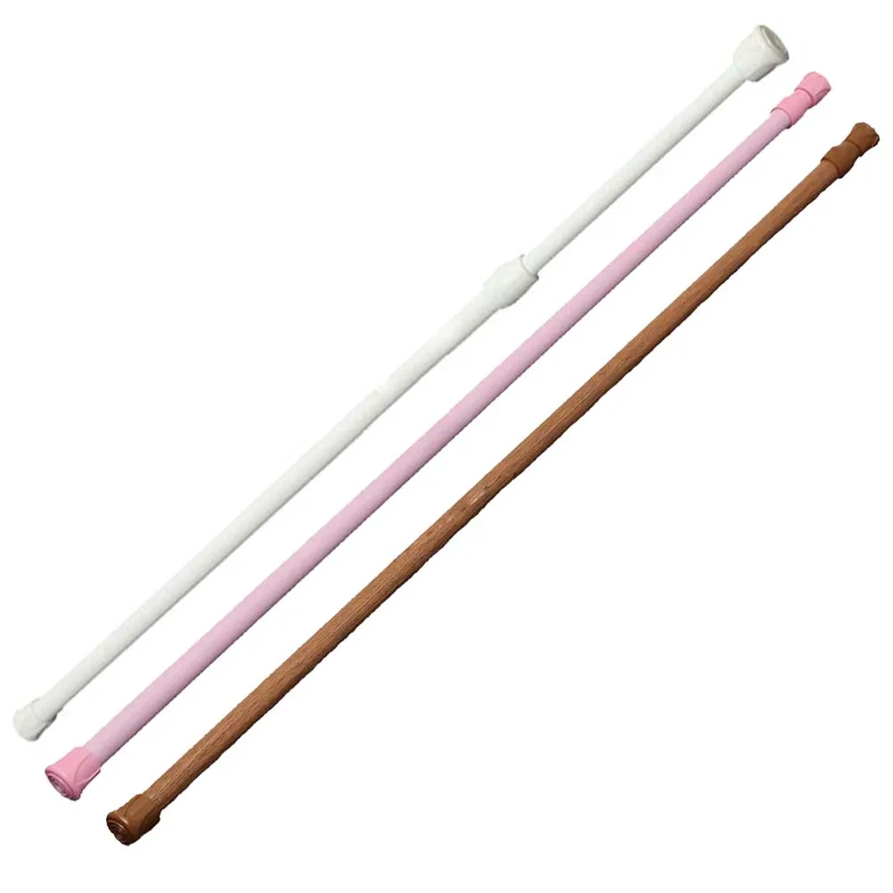 

Spring Loaded Extendable Telescopic Net Voile Tension Curtain Rail Pole Rod Rods Pink 60*110cm