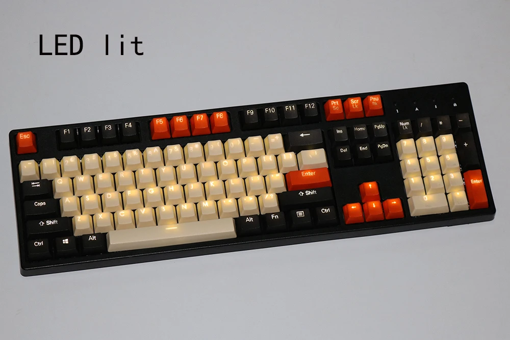 Двухсторонний Радужный OEM профиль PBT keycap 108 клавиш cherry MX Переключатель подсветка механическая клавиатура keycaps только keycaps