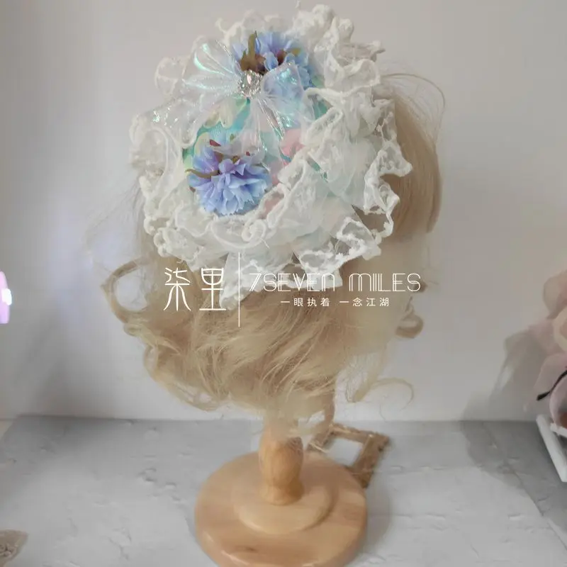 

Женская кружевная шляпа с бантом, элегантная шляпа с цветами