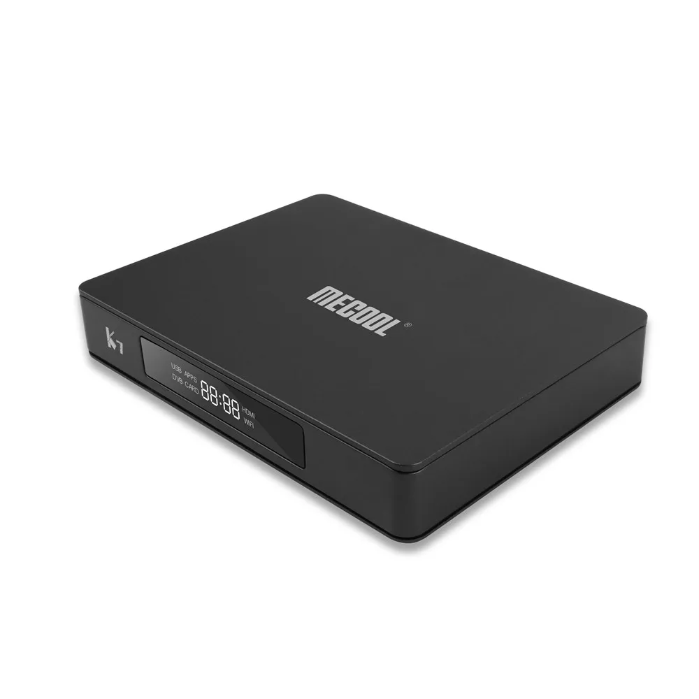 MECOOL K7 Smart Android 9,0 tv Box Amlogic S905X2 DVB-T2 DVB-S2 ТВ приемник 4 Гб DDR4 64 Гб rom 4K телеприставка DVB-C медиаплеер