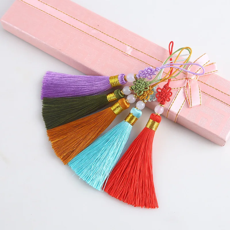 New Fashion Creativity DIY Jewelry Accessories Chinese Knot Tassel Car Bag Pendant Multicolor Handmade Trendy Gifts Wholesale