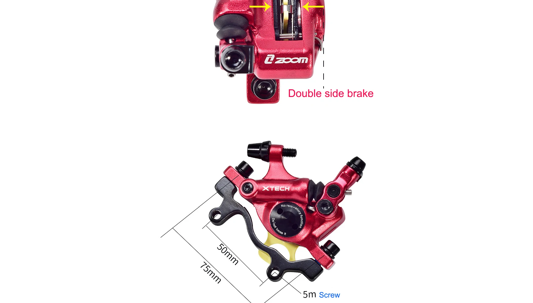 ZOOM MTB Дорожная гидравлическая Дисковая тормозная штангенциркуль передние и задние горные MTB велосипедные дисковые аксессуары