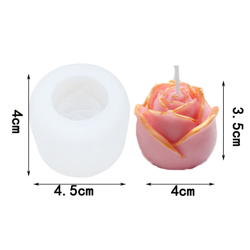 DIY ароматерапевтическая свеча силиконовая формочка в виде цветов дизайн Пион